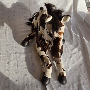 Folkmanis Puppets Brown and White Plush Paint Horse Toy